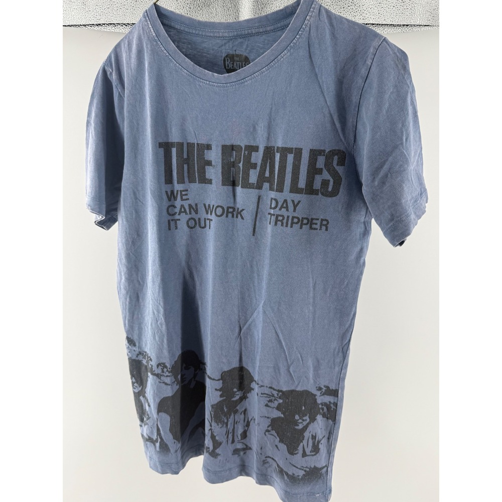 The Beatles We Can Work It Out Day Tripper Graphic T-Shirt Blue Youth L/women S